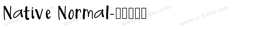 Native Normal字体转换